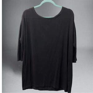 “Multiples” Classic Black 3/4 Sleeve Top
